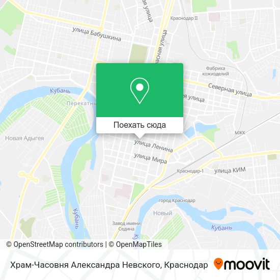 Карта Храм-Часовня Александра Невского