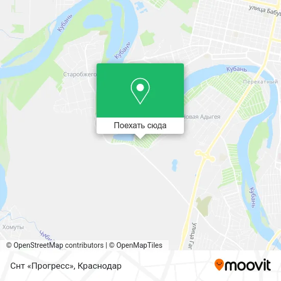Карта Снт «Прогресс»