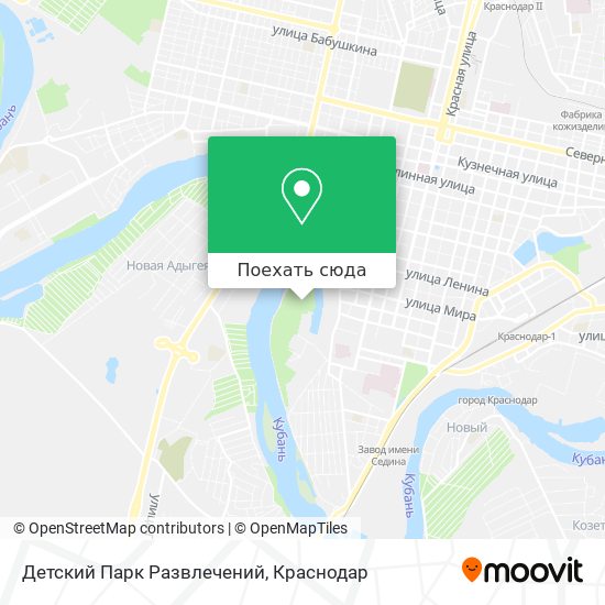 Карта Детский Парк Развлечений