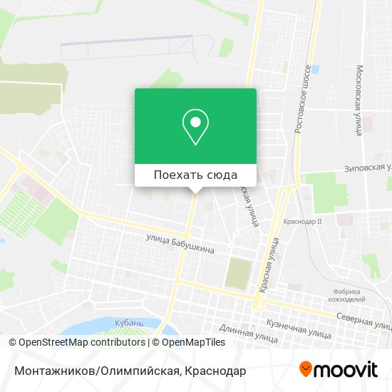 Карта Монтажников/Олимпийская