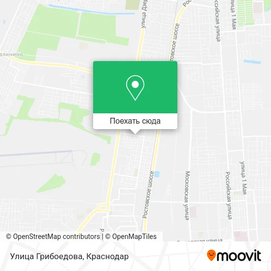Карта Улица Грибоедова