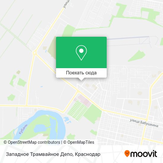 Карта Западное Трамвайное Депо