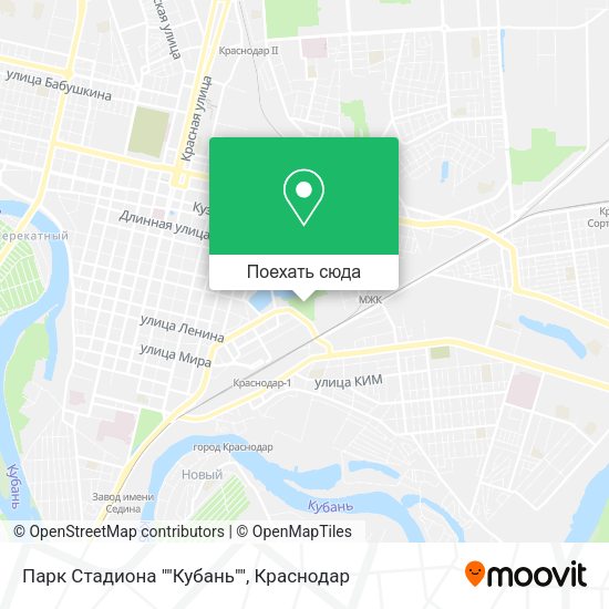 Карта Парк Стадиона ""Кубань""