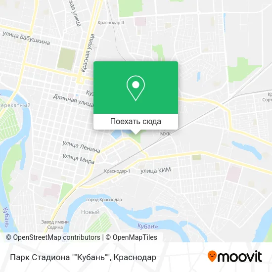 Карта Парк Стадиона ""Кубань""