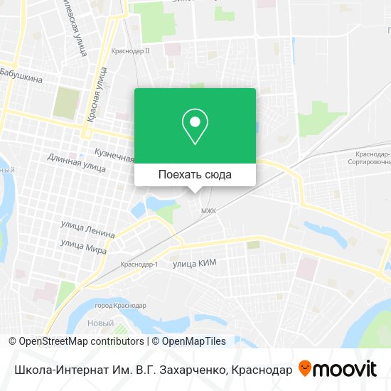 Карта Школа-Интернат Им. В.Г. Захарченко