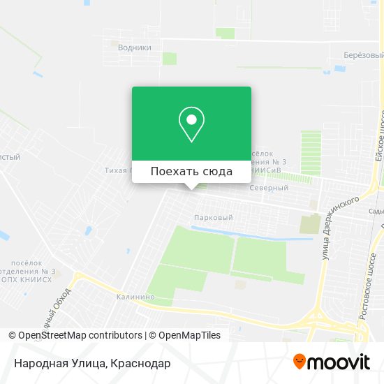 Карта Народная Улица