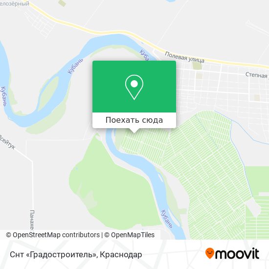 Карта Снт «Градостроитель»