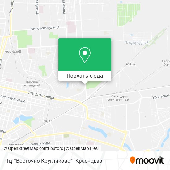 Карта Тц ""Восточно Кругликово""