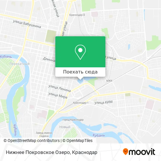 Карта Нижнее Покровское Озеро