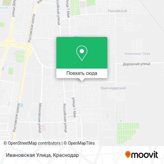 Карта Ивановская Улица