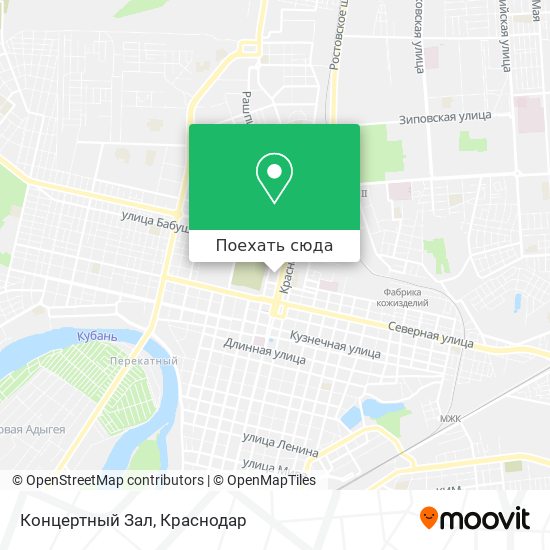 Карта Концертный Зал