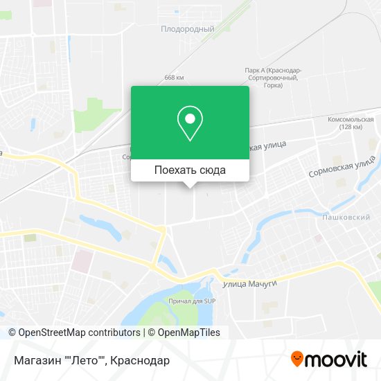 Карта Магазин ""Лето""
