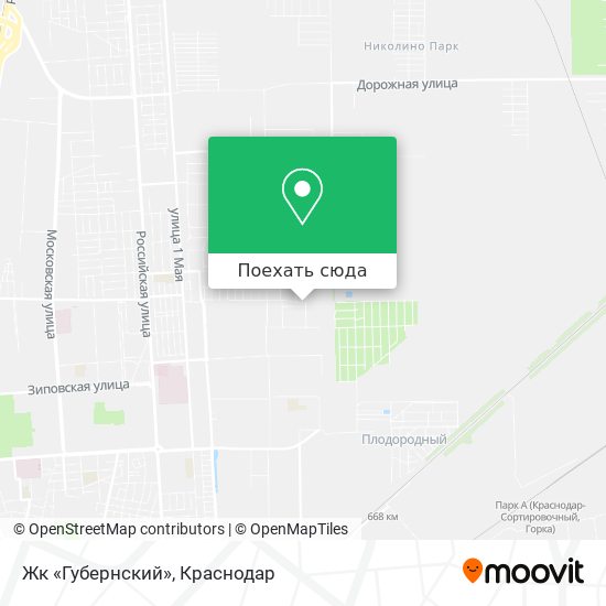 Карта Жк «Губернский»