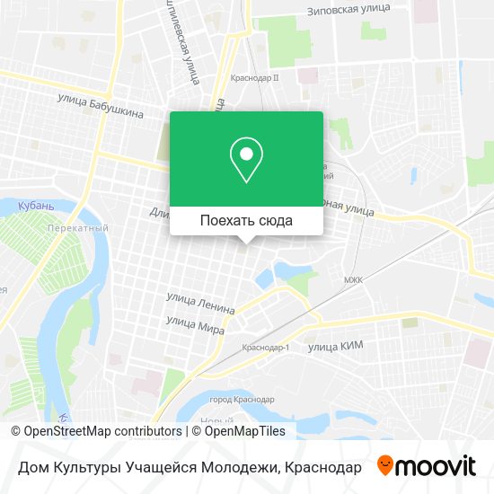 Карта Дом Культуры Учащейся Молодежи