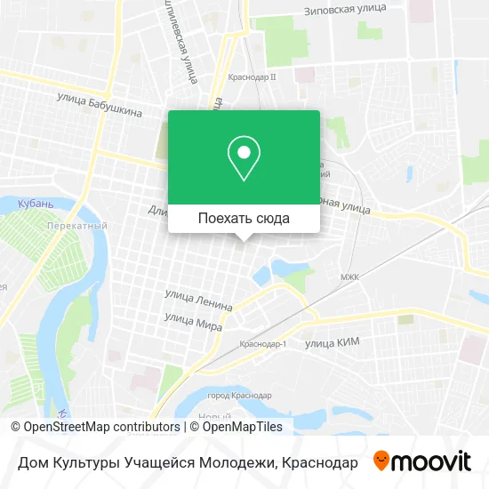 Карта Дом Культуры Учащейся Молодежи