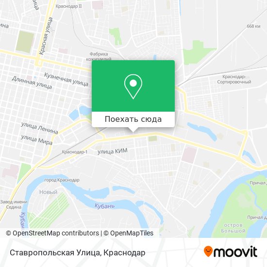 Карта Ставропольская Улица