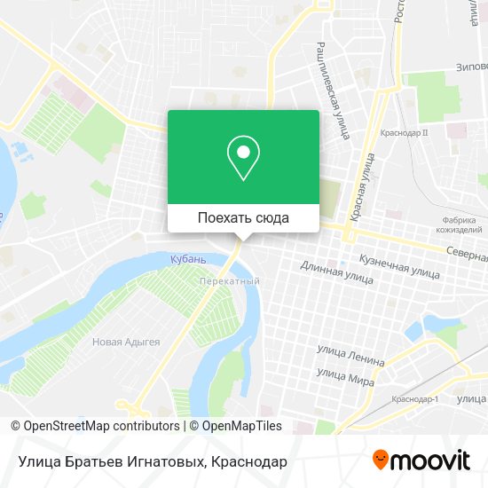 Карта Улица Братьев Игнатовых
