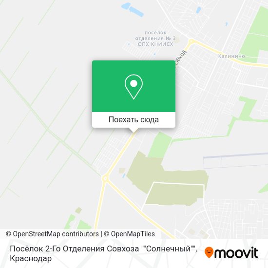Карта Посёлок 2-Го Отделения Совхоза ""Солнечный""