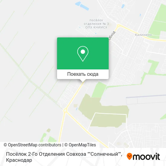 Карта Посёлок 2-Го Отделения Совхоза ""Солнечный""