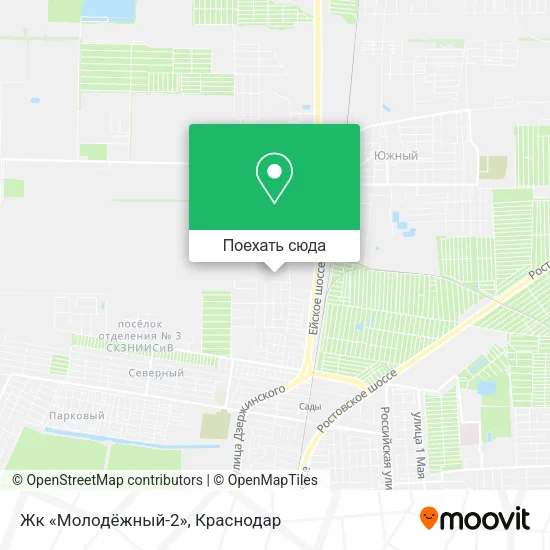 Карта Жк «Молодёжный-2»