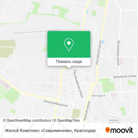 Карта Жилой Комплекс «Современник»