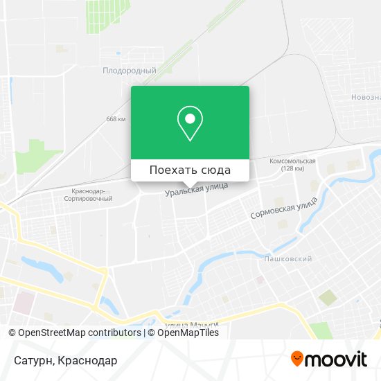 Карта Сатурн