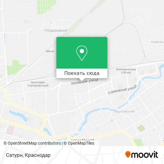 Карта Сатурн