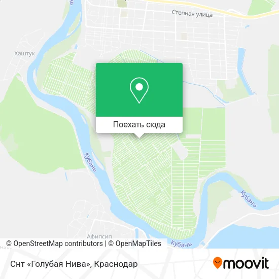 Карта Снт «Голубая Нива»