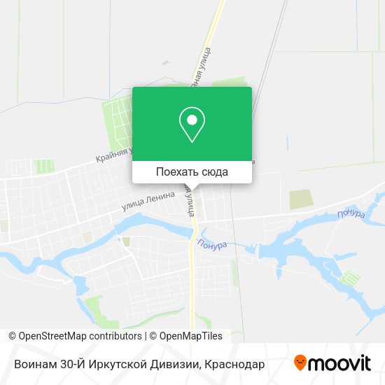 Карта Воинам 30-Й Иркутской Дивизии