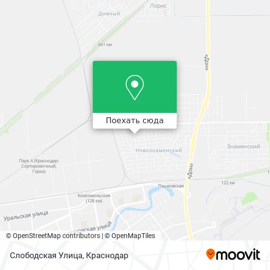 Карта Слободская Улица