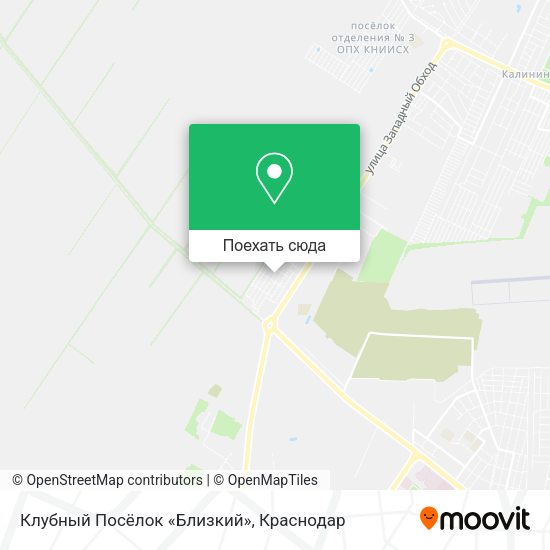 Карта Клубный Посёлок «Близкий»