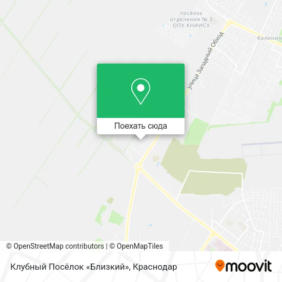 Карта Клубный Посёлок «Близкий»