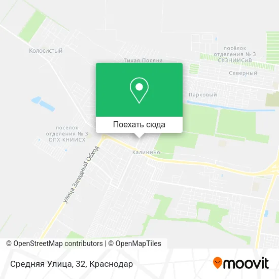 Карта Средняя Улица, 32
