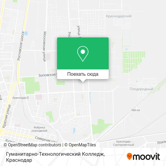 Карта Гуманитарно-Технологический Колледж