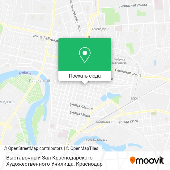 Карта Выставочный Зал Краснодарского Художественного Училища