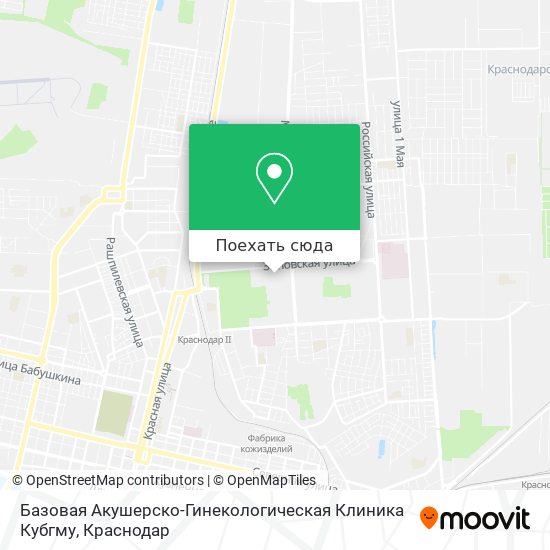 Карта Базовая Акушерско-Гинекологическая Клиника Кубгму