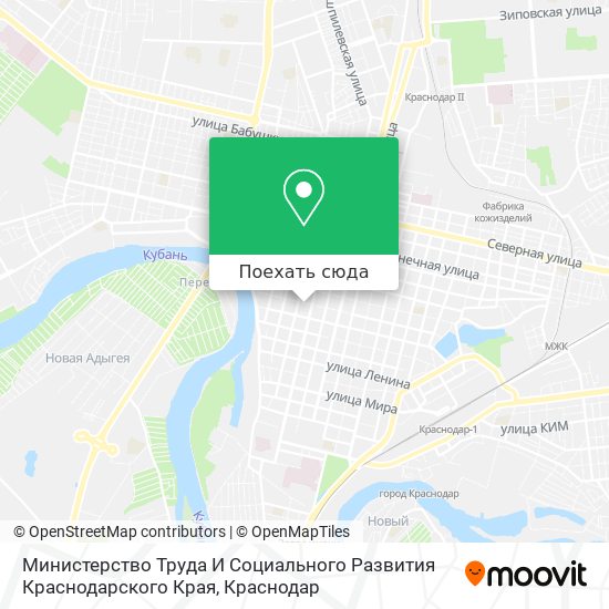 Карта Министерство Труда И Социального Развития Краснодарского Края