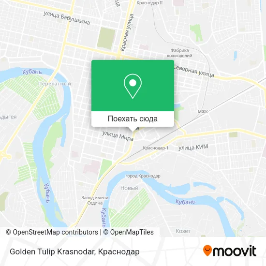 Карта Golden Tulip Krasnodar