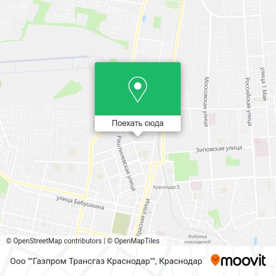 Карта Ооо ""Газпром Трансгаз Краснодар""