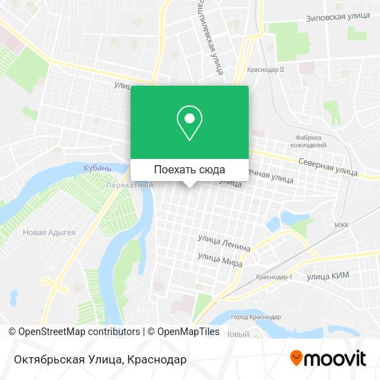 Карта Октябрьская Улица