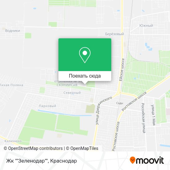 Карта Жк ""Зеленодар""
