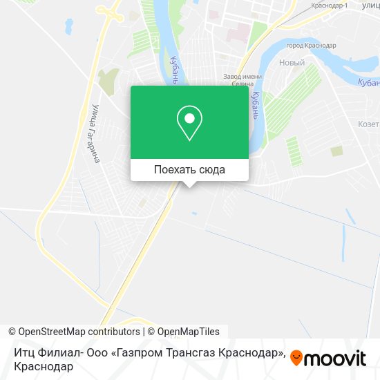 Карта Итц Филиал- Ооо «Газпром Трансгаз Краснодар»