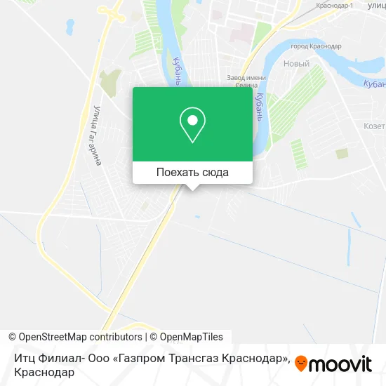 Карта Итц Филиал- Ооо «Газпром Трансгаз Краснодар»