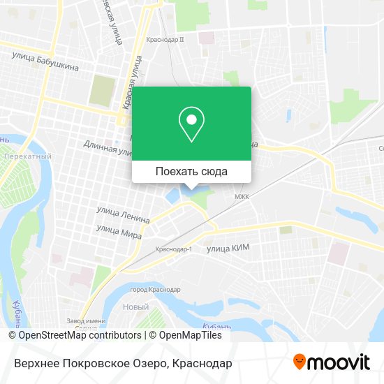 Карта Верхнее Покровское Озеро