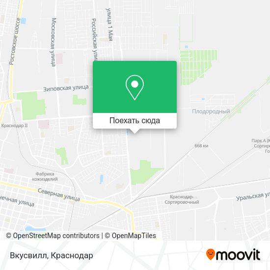 Карта Вкусвилл