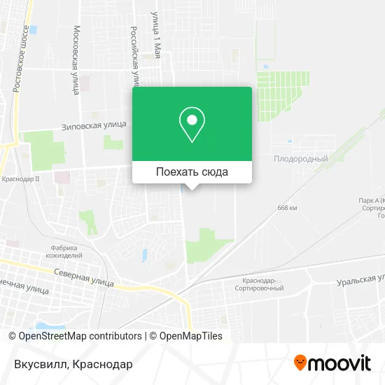 Карта Вкусвилл