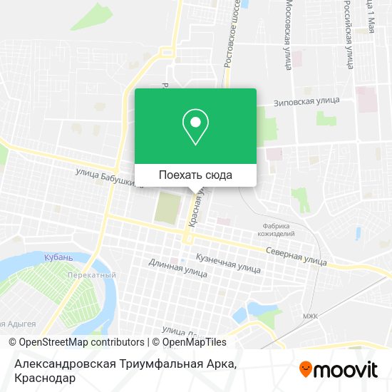 Карта Александровская Триумфальная Арка