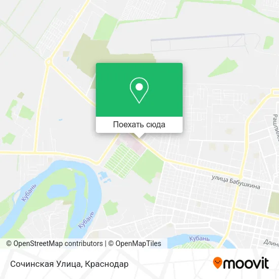 Карта Сочинская Улица
