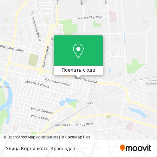Карта Улица Корницкого