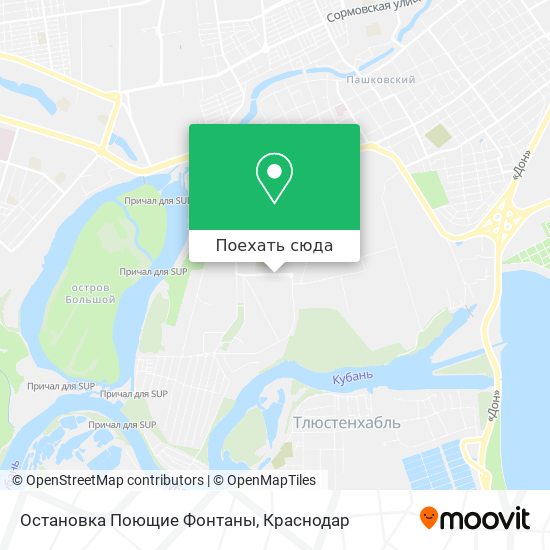 Карта Остановка Поющие Фонтаны